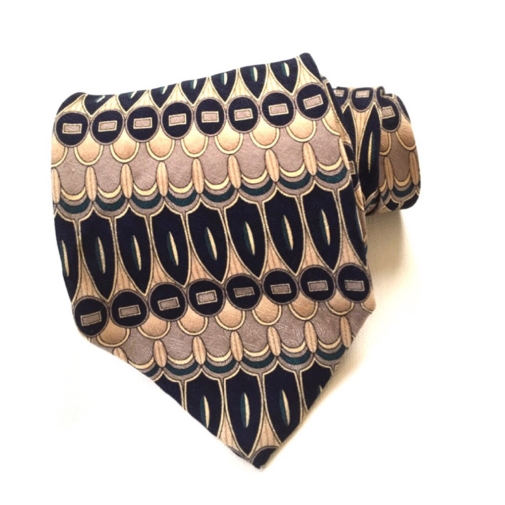 RIGGINGS Silk Wide Pattern Men’s Tie
